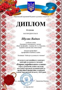 Конкурс майстрів художнього читання «Барви українського слова»